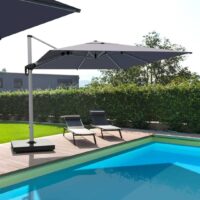 Mykonos Cantilever Overhanging Parasol 3x3